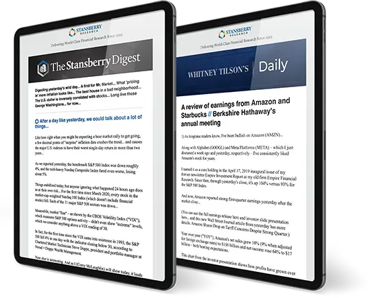 Specialized Stansberry Research investment newsletters